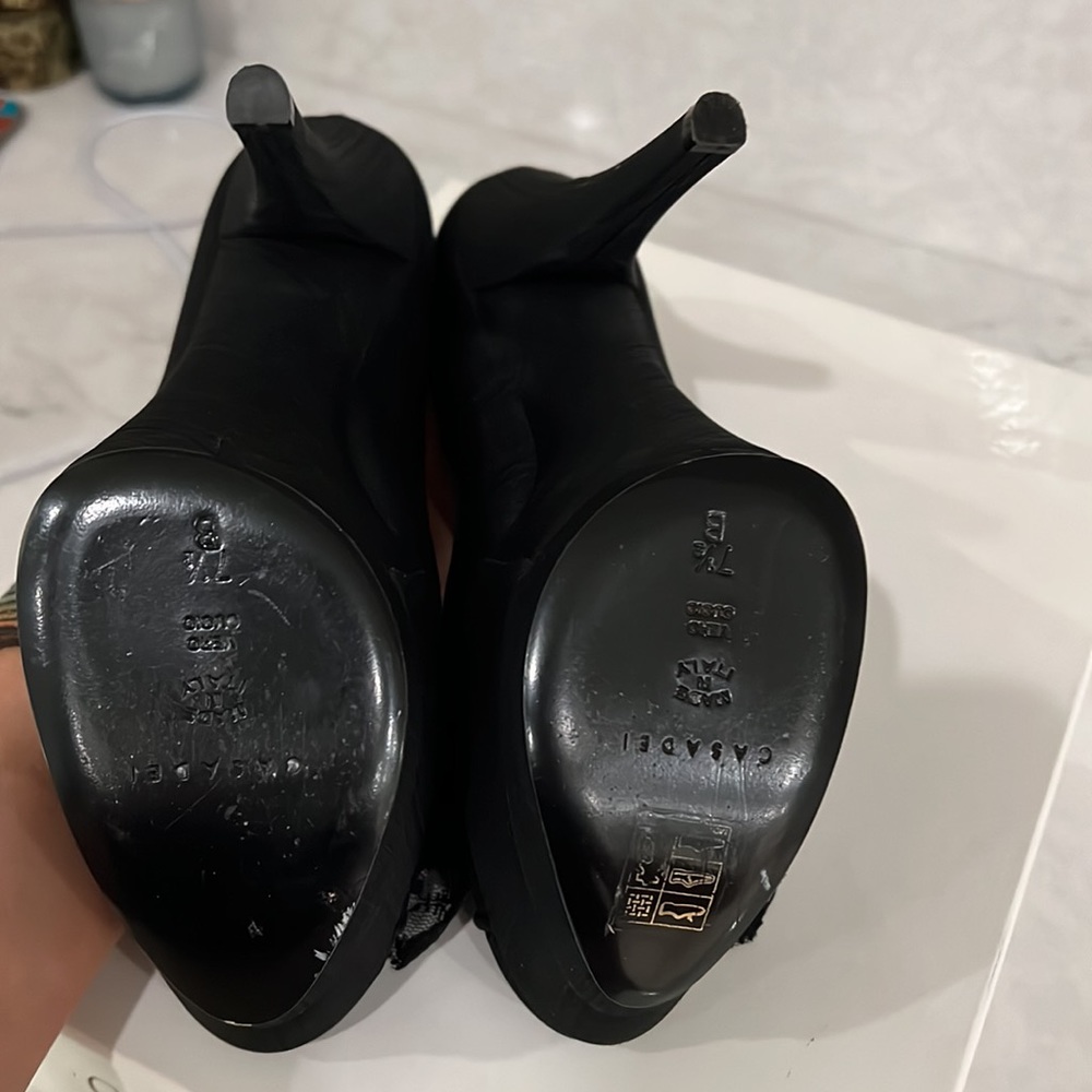 Casadei Beautiful Lace Bow Shoe - Picture 4 of 5